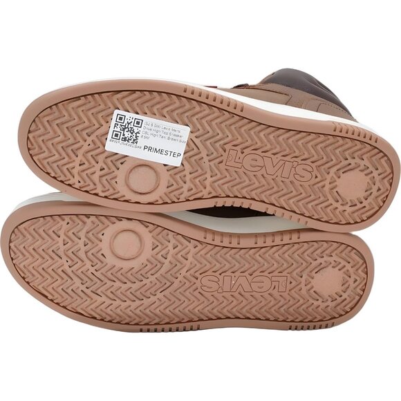 Levi's Drive High Top Sneakers Tan Brown Casual Streetwear Mens US 8.5M - Picture 6 of 6